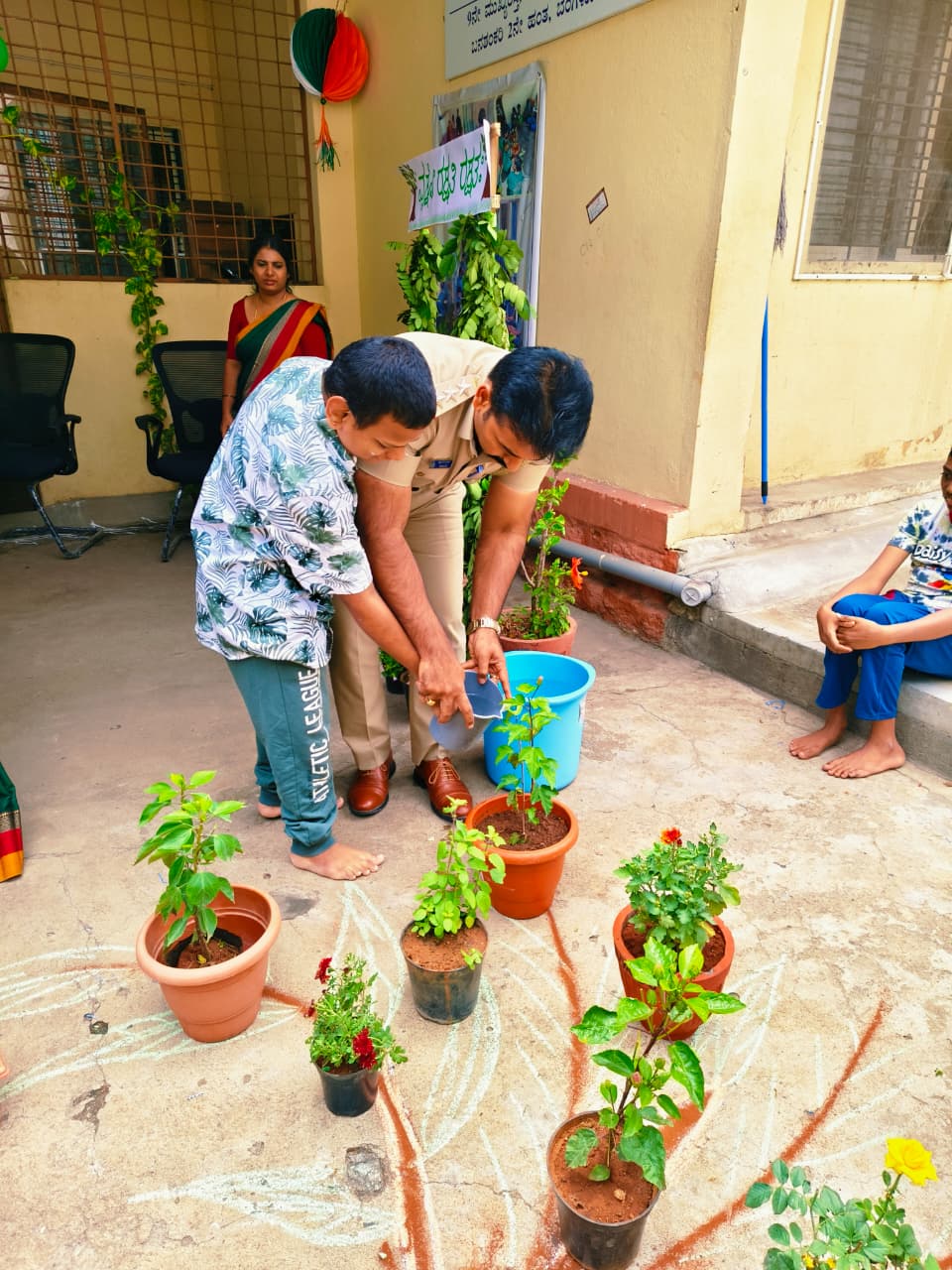 Environment Day celebration at Navachethana Trust